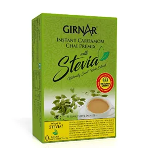 Girnar Instant Cardamom Chai Premix with Stevia - 10 sachets