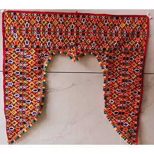 Traditional Multi Zula Pearl Beads Handmade Door Hanging/Bandarwal/Toran for Door Traditional Bandarwal for Door 40" inch Length