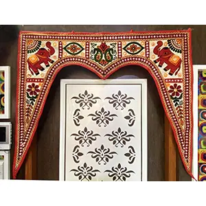 Cotton Traditional Bandarwal For Door (37 inch Multicolour)