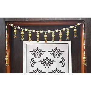 Pearl Beads Handmade Door Hanging Toran 37" inch Length