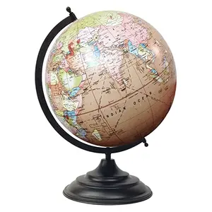 18" Pink Unique Antiique Look Big Decorative Rotating Globe Pink Ocean World Geography Earth Home Decor By Globes Hub-Perfect for Home, Office & Classroom
