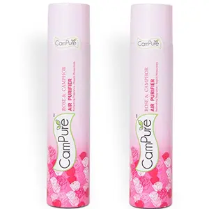 Mangalam CamPure Air Freshener Rose & Camphor - Refreshing Fragrance - Repels Mosquitoes - Pack of 2