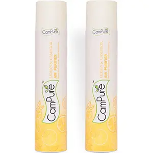 Mangalam CamPure Air Freshener Lemon & Camphor - Refreshing Fragrance - Repels Mosquitoes - Pack of 2