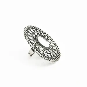 Women's Oxidized Metallic Designer Party Wear Ring.