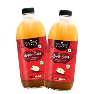 Certified Organic Apple Cider Vinegar with Mother for Weight Loss Management 500 ML: Pack of 2