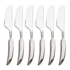 Premium Stainless Steel 6 Pieces Dinner Knife French Half-Wing Cutlery Set Handmade