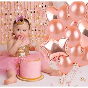 7th Brthday Decorations Balloon Pump Number Foil Balloon and Confetti Latex Balloons Bouquet