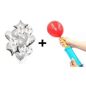 Confetti Latex Balloon & hert Shaped Foil Balloon for Arch Column Party Supplies