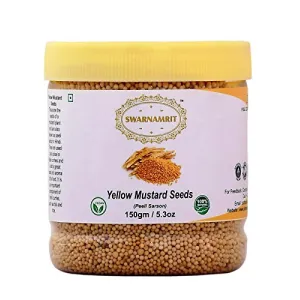 Yellow Mustard Seeds Whole Spice 5.3 oz (150 gm) All Natural