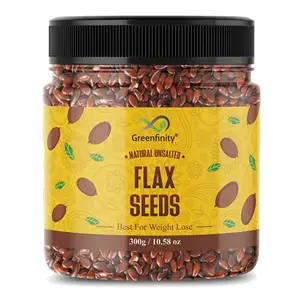 Flax Seeds 300g - Fibre Rich Alsi Seeds Premium Raw Flax Seeds