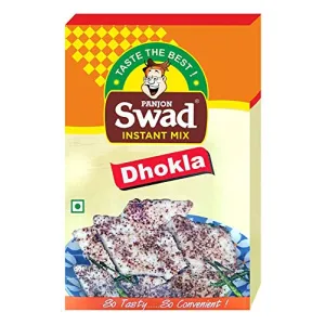 Swad Instant Khaman Dhokla Mix (100% Tasty Khaman Dhokla | 3 Easy Steps | Traditional Ingredients | No Preservatives) 2 Box 400g