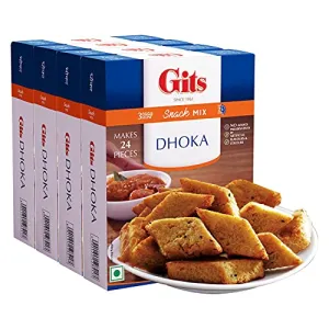 Gits Instant Dhoka Snack Mix 800g (Pack of 4 X 200g Each)