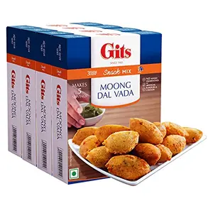 Gits Instant Moong Dal Vada Snack Mix 800g (Pack of 4 X 200g Each)