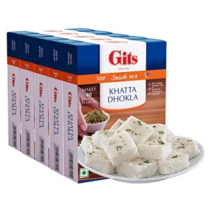 Gits Khatta Dhokla Snack Mix 800g (Pack of 4 X 200g Each)