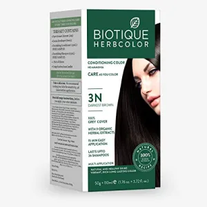 Biotique Bio Herbcolor 3N Darkest Brown 50 g + 110 ml (Conditioning Color No Ammonia)