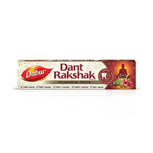 Dabur Dant Rakshak Ayurvedic Paste - With Goodness Of 32 Ayurvedic Herbs For Germ Kill & Longevity Of Teeth & Gums - 175g