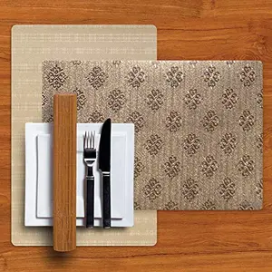 Freelance PVC Rectangular Majestik Table Mats Kitchen & Dining Placemats Set of 6 pcs 30 x 45 cm