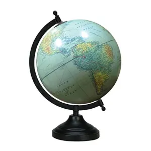 13 " Decorative Ocean Rotating Globe Blue World Geography Earth Home Decor - Perfect for Home, Office & Classroom By Globes Hub