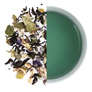 Karma Kettle Blue Lagoon - Lemongrass Tea With Butterfly Pea Flower ( 20 Silken Pyramid Teabags , 40 gms )
