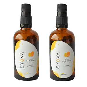 Eyova Egg Oil For Hair Growth For Men and Women- Cold Pressed Natural Anti Hair Fall Hair Oil (Pack of 2)