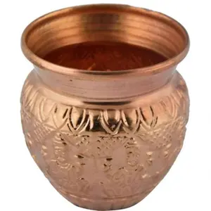 Puja N Pujari Copper Ashtalakshmi Chombu Or Kalash