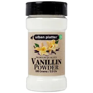 Vanillin Powder Shaker Jar , 100 Gm (3.53 OZ) [Finely Ground Rich Aroma Sweet Flavour]