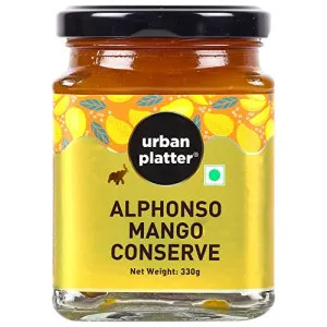 Urban Platter Alphonso Mango Conserve 330g (Gourmet Spread Jam Preserve)