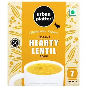 Urban Platter Vegan Instant Hearty Lentil Cup Soup 112g (7 Sachets)