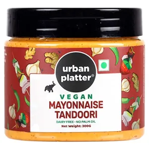 Urban Platter Vegan Tandoori Mayo 300g / 10.6oz [Dairy-Free Mayonnaise No Palm Oil No Trans-Fat]