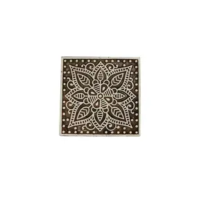Silkrute Geometric Patterns | Wooden Block Stamp Print for Textile Printing | DIY Crafts (Pack of 1)