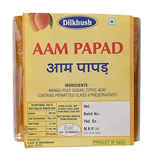 Dilkhush Aam Papad Slice Bar Tasty Mango Bars 600 g