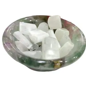 Crystal Cave Exports Selenite Crystal Tumbled Stones Reiki Spiritual Stone 100 Gram For Connect To Divine Light For Personal Transformation Crystal Meditation Love Stone