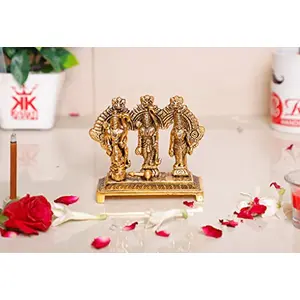 KridayKraft Shri Ram Darbar Metal Statue for PoojaLord Rama Laxman Sita & Hanuman Murti Religious Idol for HomeOffice DecorShopiece FigurinesGift Article...