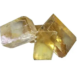 Crystal Cave Exports Honey Calcite with Rainbow Stone Rough 200grm
