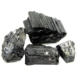 Crystal Cave Black Tourmaline Stone Rough - 1Kg (Powerful Protection Against Negative Energy)
