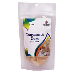 JIOO Organics Tragacanth Gum Gond Katira Gound Kathila Dink Badam Pisin Pack of 1 (100 Grams)