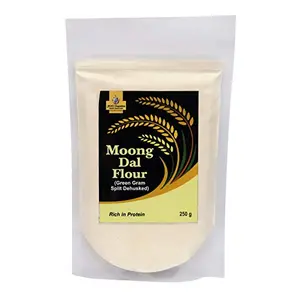 Jioo Organics Moong Dal Flour or Moong Dal Ka Atta Pack of 250 Grams