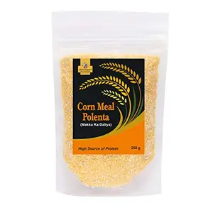 Jioo Organics Standard Cornmeal Polenta Corn Porridge or Makka ka Daliya (Pack of 250 g)