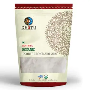 Dhatu Organics & NaturLong Emmer Wheat Flour 500 g - Khapli Atta Farro Flour Sambha Wheat