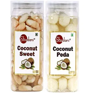 Shadani Coconut Peda & Sweet Peda Can 200g-Combo-Pack