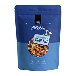 EAT Anytime Mindful Healthy Activity Booster Trail Mix | No Preservatives & No Added Sugar | Natural Antioxidant | High Energy & Protein | Premium Trail Mix with Healthy Snacks | Activity Booster Trail Mix - 200gm