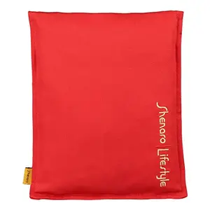 Shenaro Lifestyle's: Cotton Organic and Eco-Friendly Hot Pain Relief Wheat Bag with Treated Whole Grains and Lavender (Imperial RED)