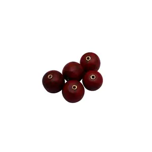 Round Recon Red-black handmade beads | Recon beads | DIY Crafts beads | Handicraft beads