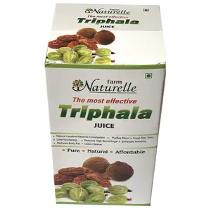 Farm Naturelle Herbal Triphala Juice Box - 100 % Pure & Natural - 400 ML (13.52oz)