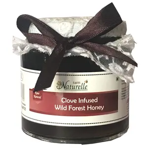 Farm Naturelle Clove Infused Forest Honey - 100 % Pure Raw & Natural - 250 GR (8.81oz)