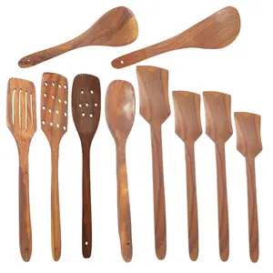 Wooden Cutlery Set  (Pack of 10)