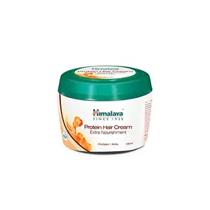 Himalaya Protein Hair Cream for Damage control Non-sticky Oil Replacement with goodness of Cheakpeas & Amla controls hair damage & improves hair conditioning For Men & Women -100ml