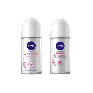 Nivea 48H Whitening Smooth Skin And 24H Pearl & Beauty Deodorant for Women 50ml