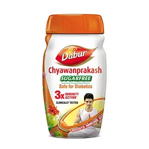 Dabur Chyawanprakash Sugarfree : Clincally Tested Safe for Diabetics |Boosts Immunity |helps Build Strength and Stamina - 500gm