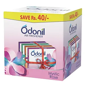 Odonil Bathroom Air Freshener Blocks Mixed Fragrances - 48g (Pack of 4)